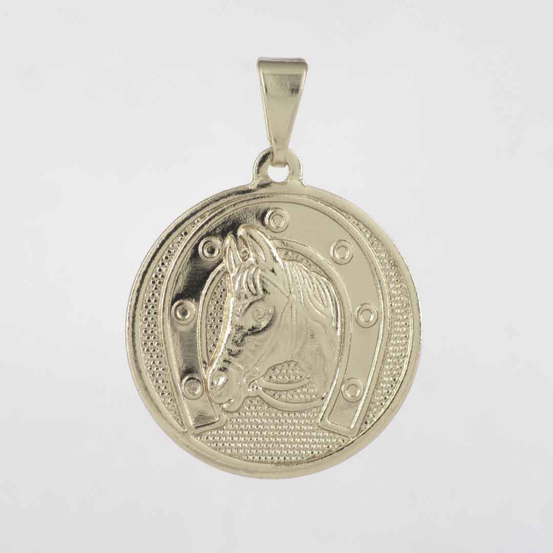 DIJE MEDALLA HERRADURA CABALLO