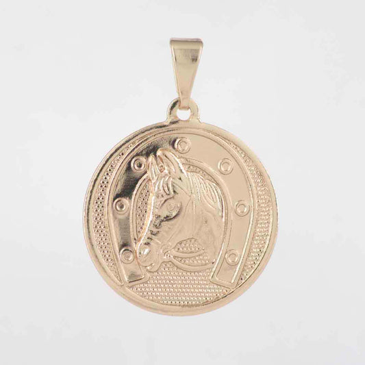 DIJE MEDALLA HERRADURA CABALLO