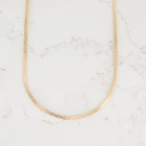 CADENA SERPIENTE TALLADA DIAMANTADA 2MM-60CM