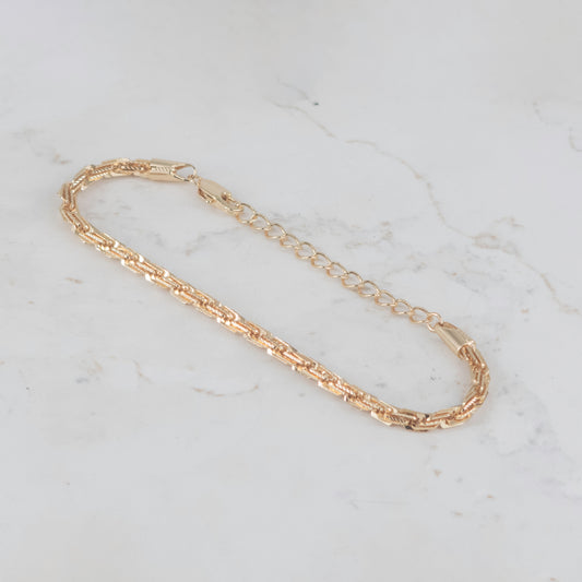 PULSERA ESLABON ESPIRAL 3MM