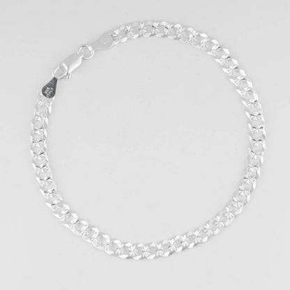 PULSERA CUBANA DIAMANTADA 5MM-19CM