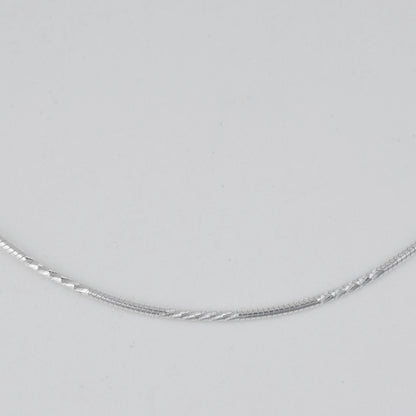 CADENA COLA DE RATON LISO X DIAMANTADO 1MM-45CM