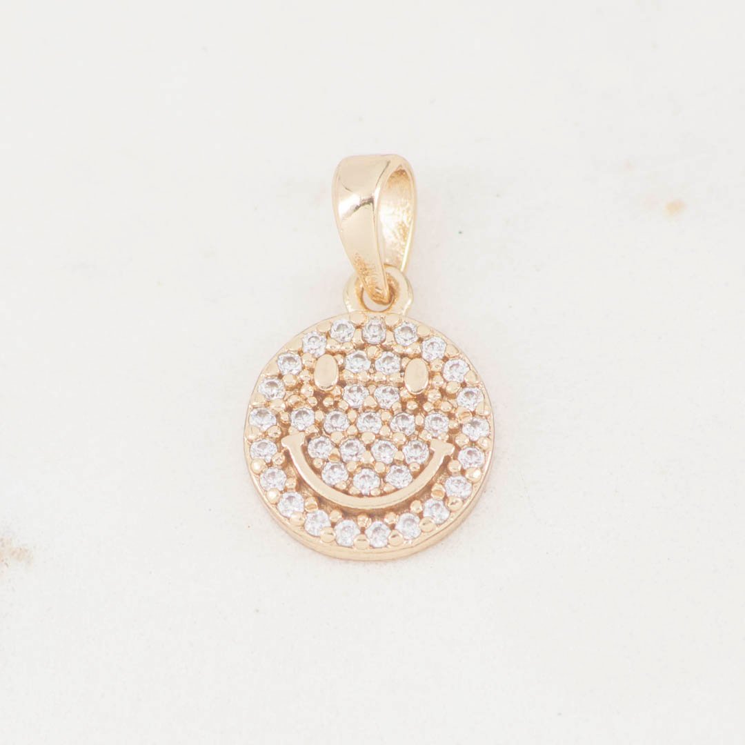 DIJE CARITA FELIZ CIRCONES