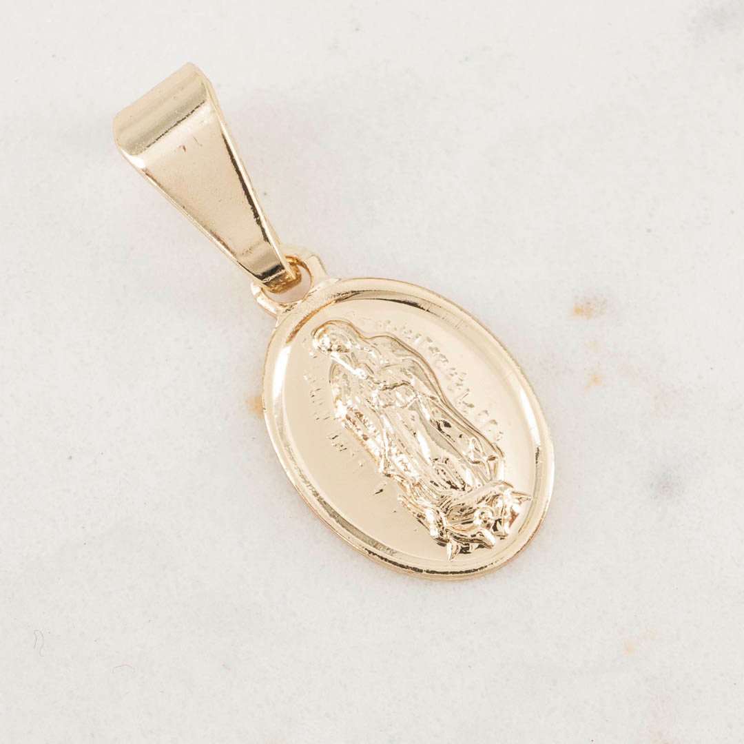 DIJE GUADALUPE OVALADA 7.5mmX12mm