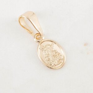 DIJE ARCANGEL SAN MIGUEL OVALADA 6.5MMx10MM