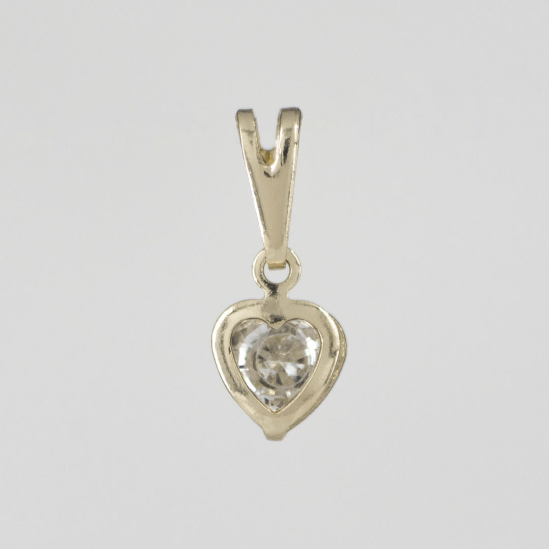 DIJE CORAZON CRISTAL