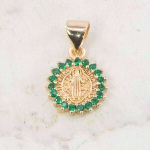 26520-DIJE-SAN-BENITO-BORDE-ESMERALDA-PEQUENO-1.jpg DIJE SAN BENITO BORDE ESMERALDA PEQUEÑO