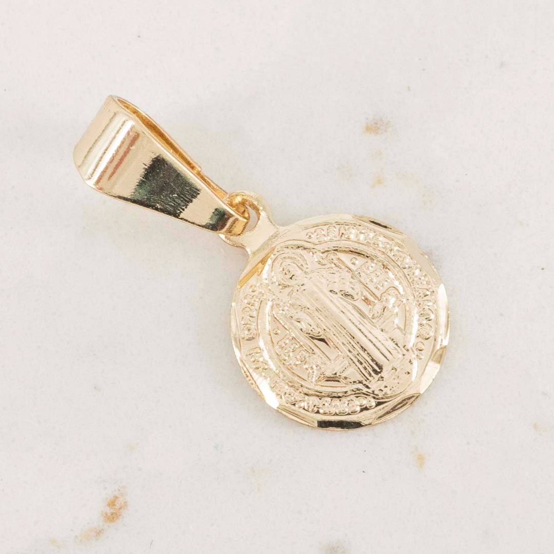 DIJE SAN BENITO DIAMANTADO 9mm