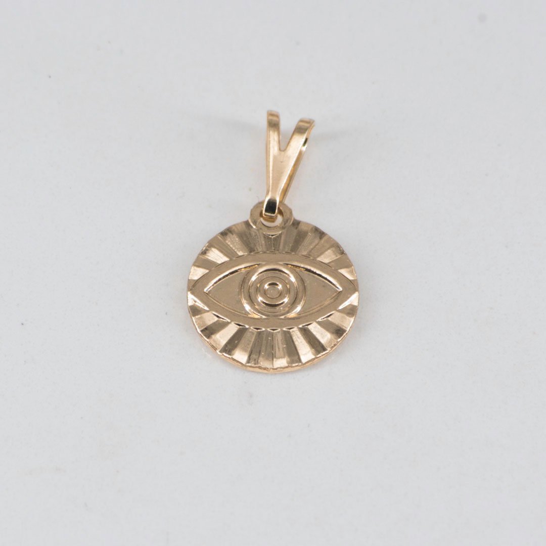 DIJE MEDALLA OJO TURCO