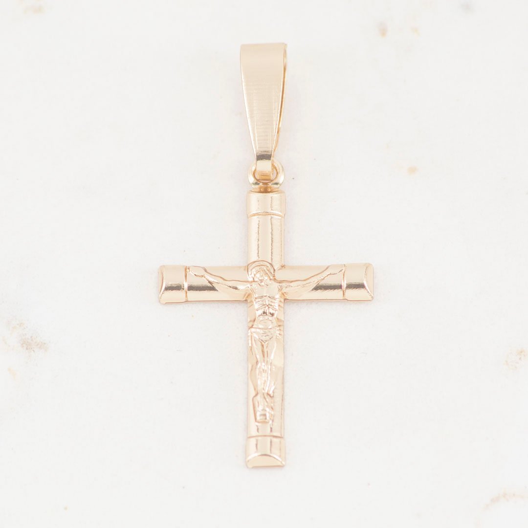 DIJE CRUZ TUBULAR PEQUEÑA