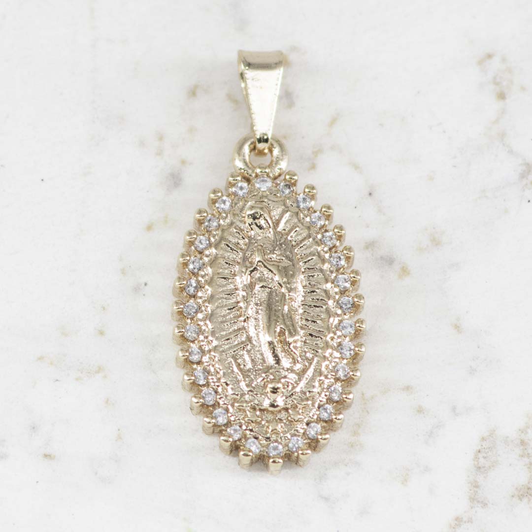 DIJE GUADALUPE BORDE CIRCONES CHISPAS