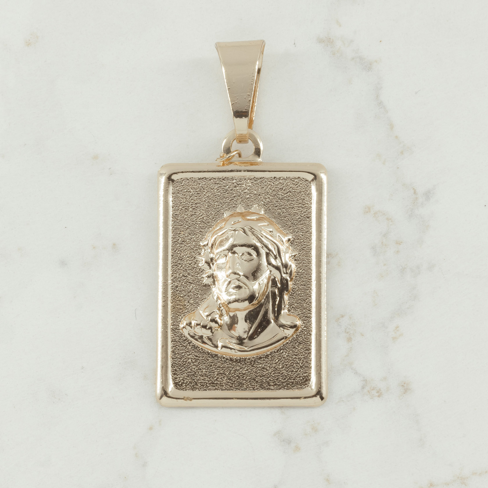 DIJE PLACA LISA ROSTRO