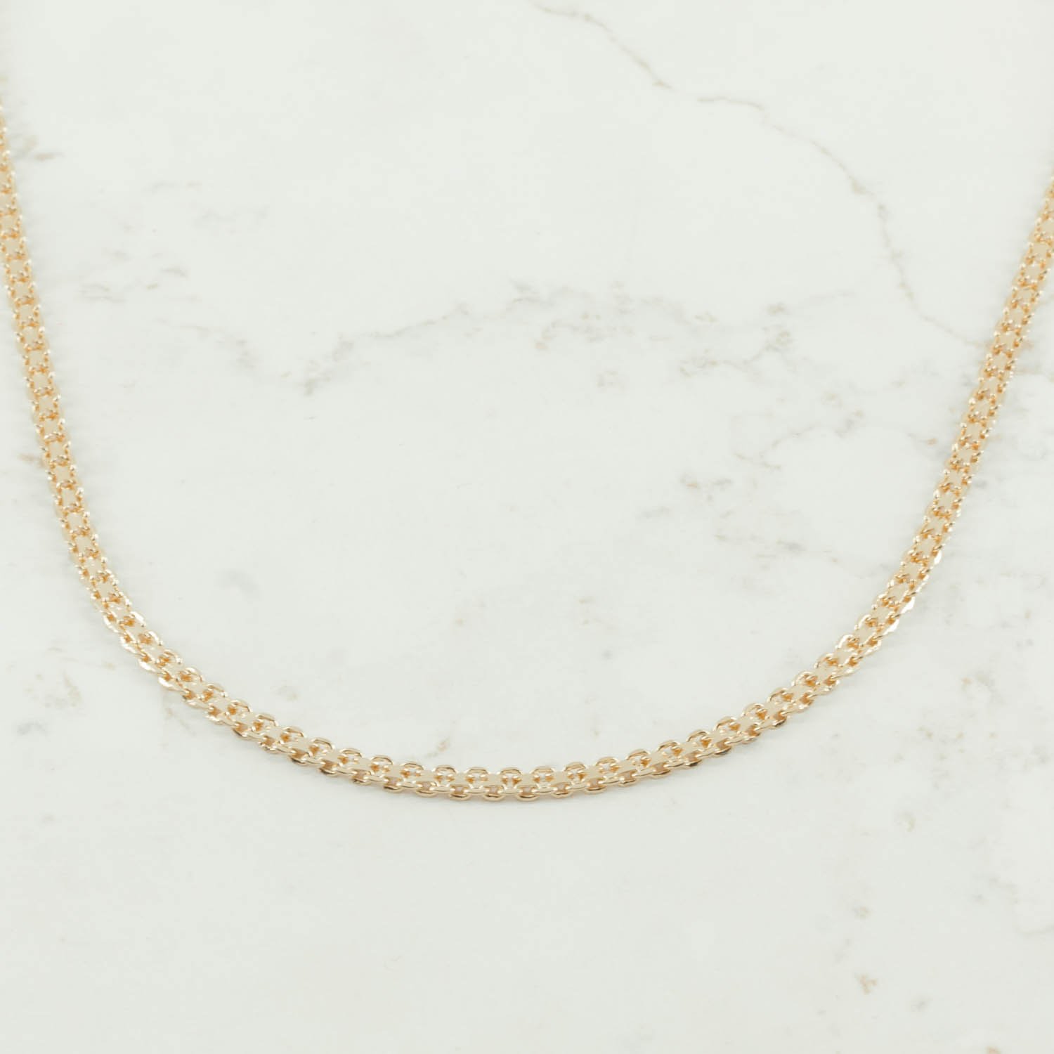 46077 - CADENA TEJIDO CHINO 3MM-45CM CADENA TEJIDO CHINO 3MM-45CM