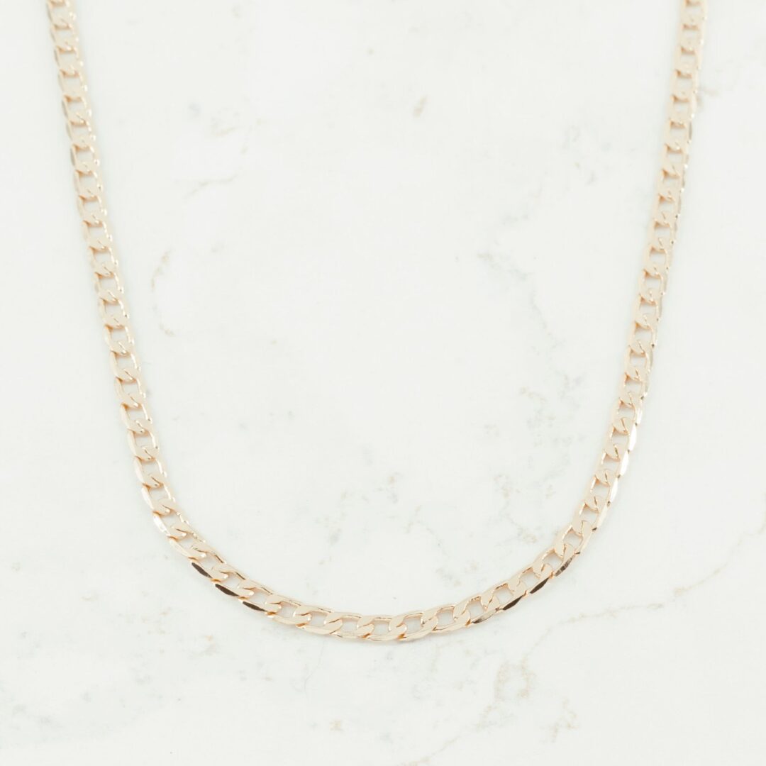 CADENA CUBANA PLANA 3.5MM-60CM