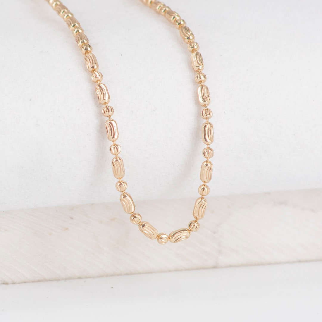 CADENA BARRIL X BALIN DIAMANTADO 2.5MM-60CM