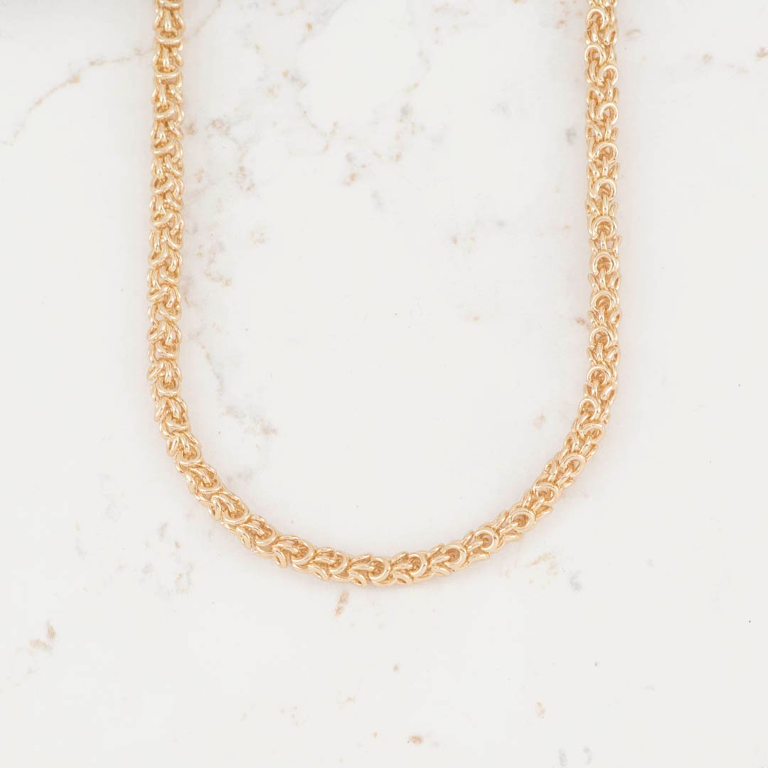 CADENA AROS ENTRELAZADOS 4MM