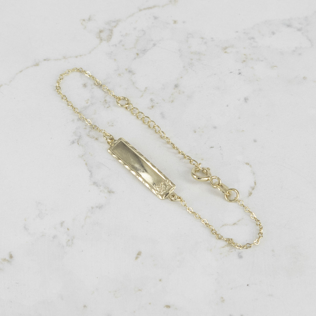 51288 - PULSERA PLACA AROS CORAZON 1.5MM PULSERA PLACA AROS CORAZON 1.5MM