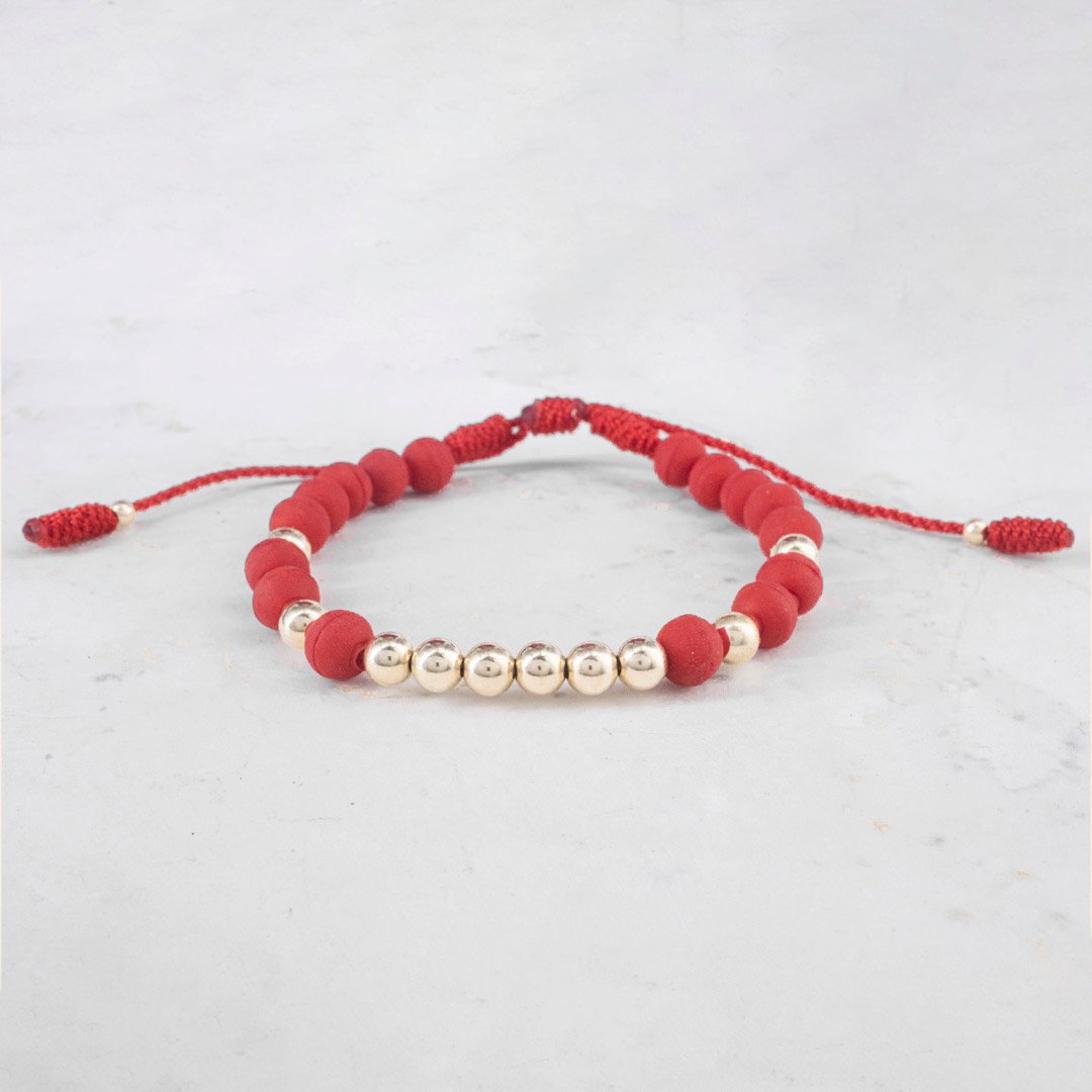 PULSERA TEJIDA BALIN NEOPRENO X BALIN LISO 5MM