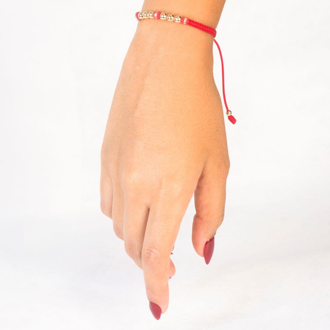 PULSERA TEJIDA 3 NEO6 ARGOLLA X 6MM LISO