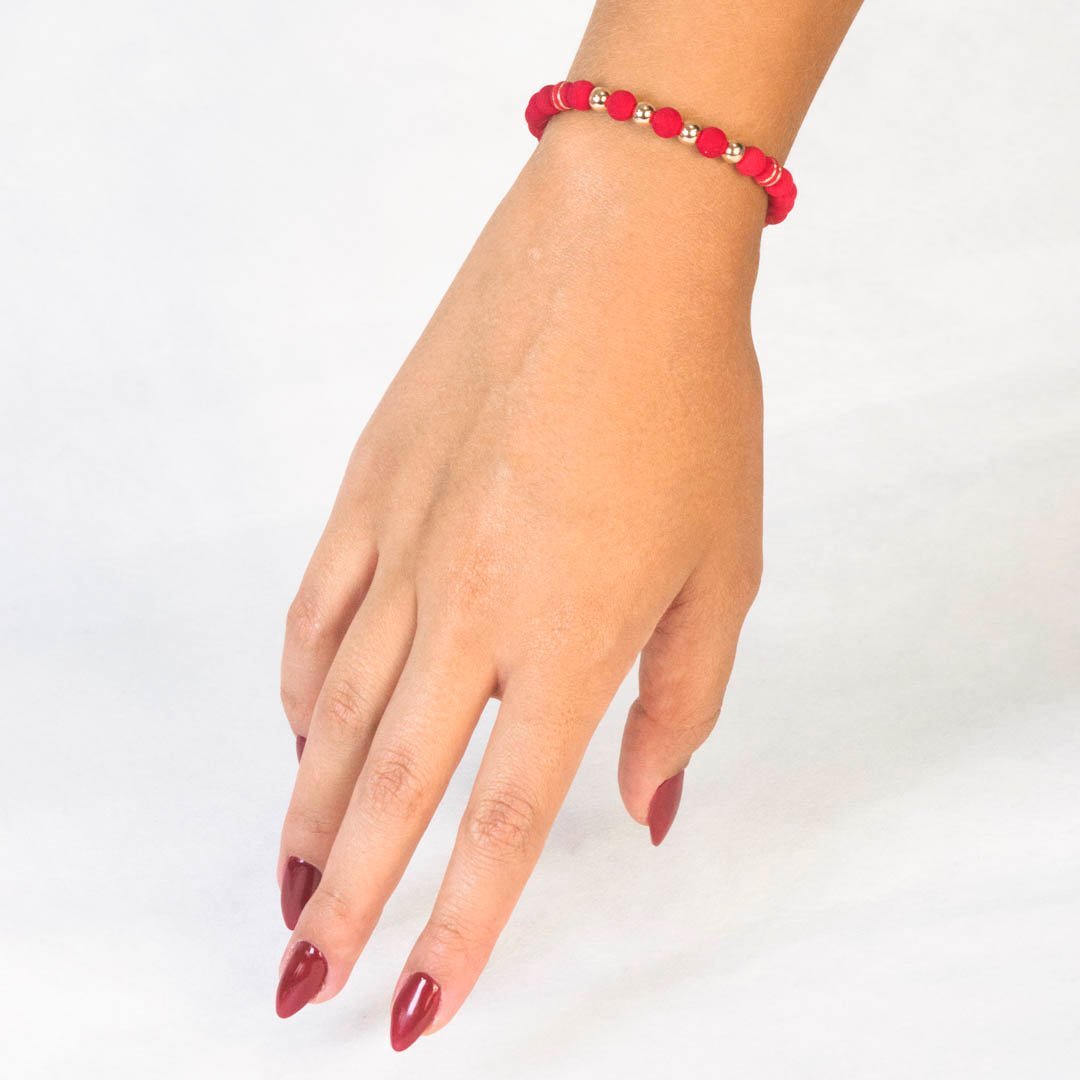 PULSERA TEJIDA NEO 6MM BALÍN 5MM