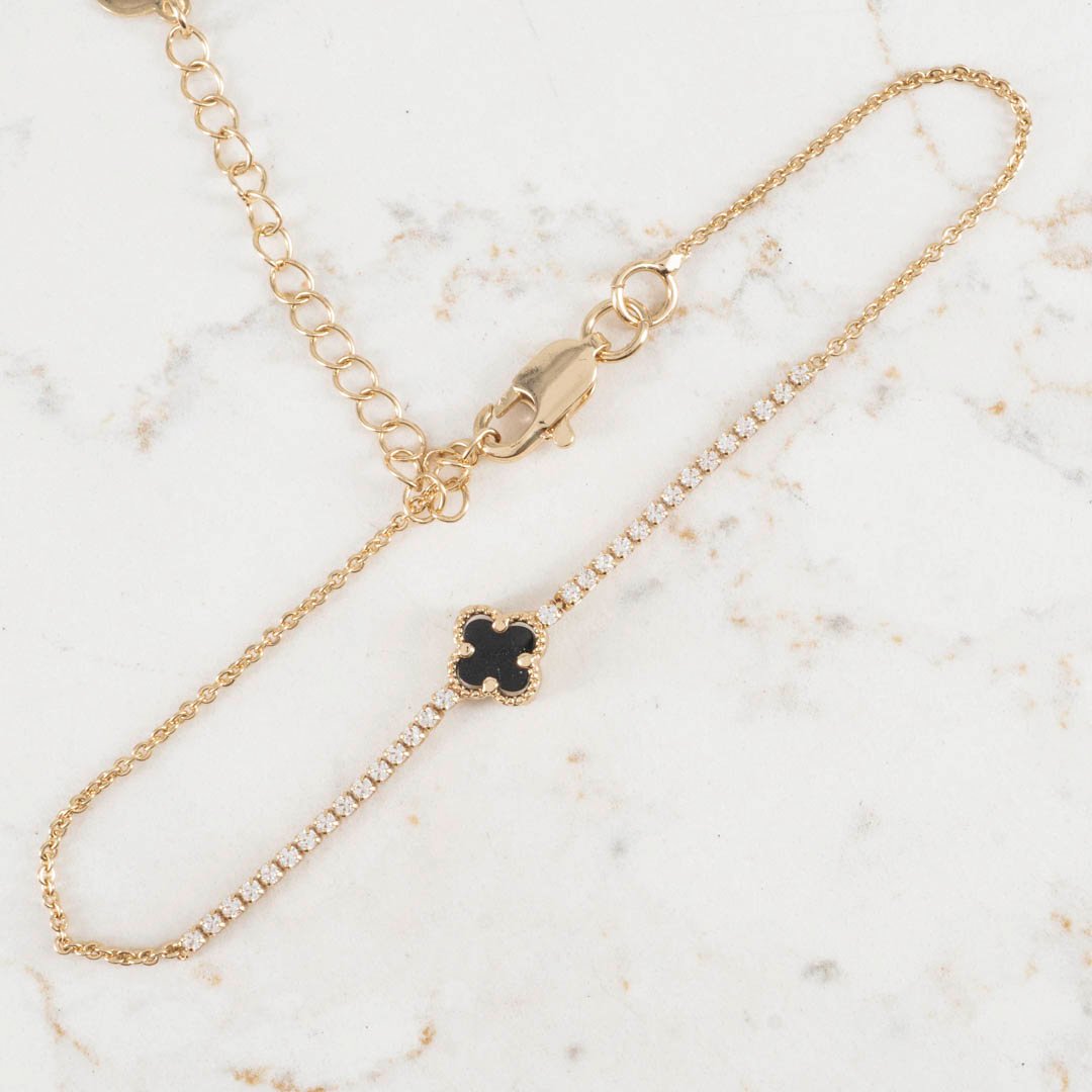 PULSERA TREBOL TENNIS 1.5MM