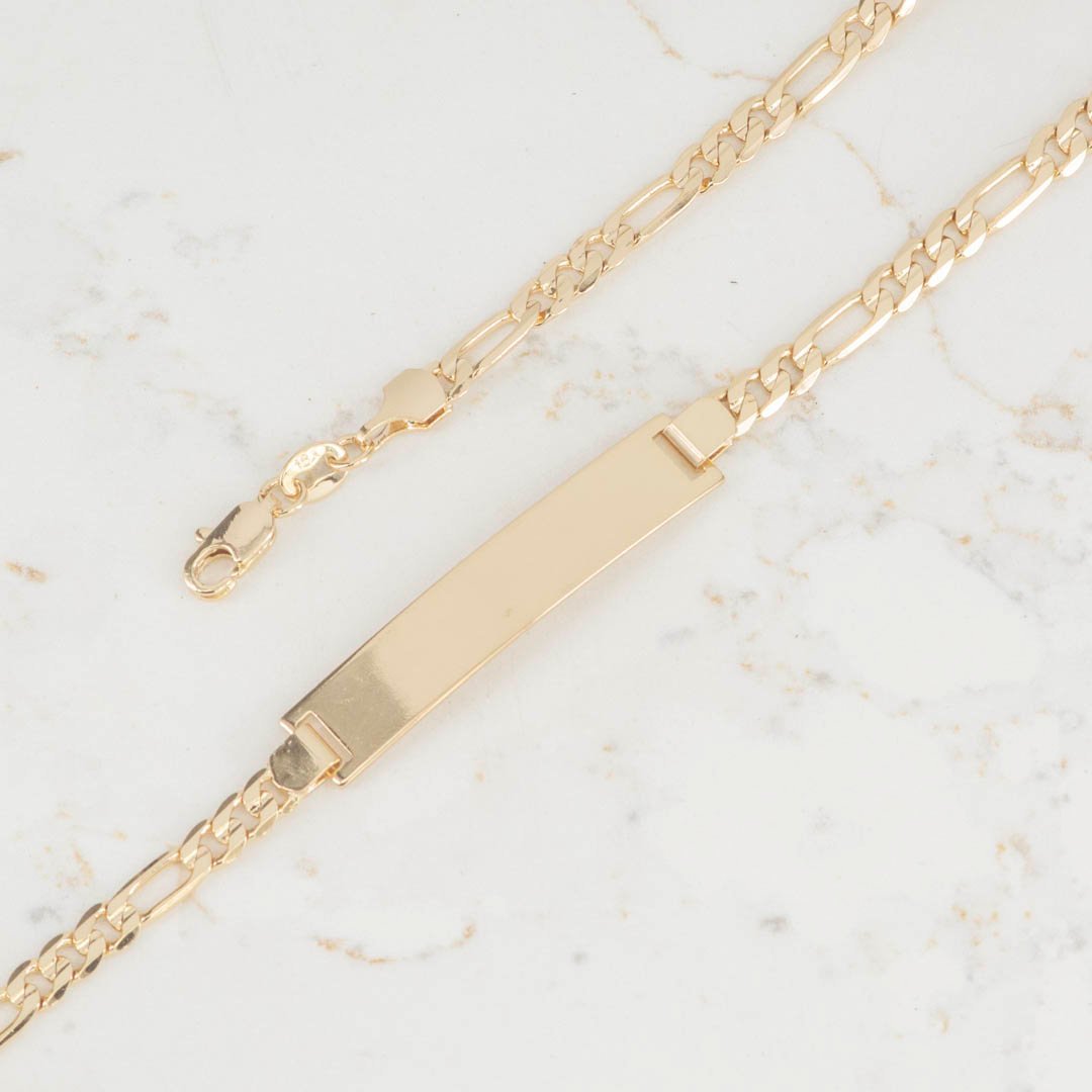 PULSERA PLACA 3X1 4MM