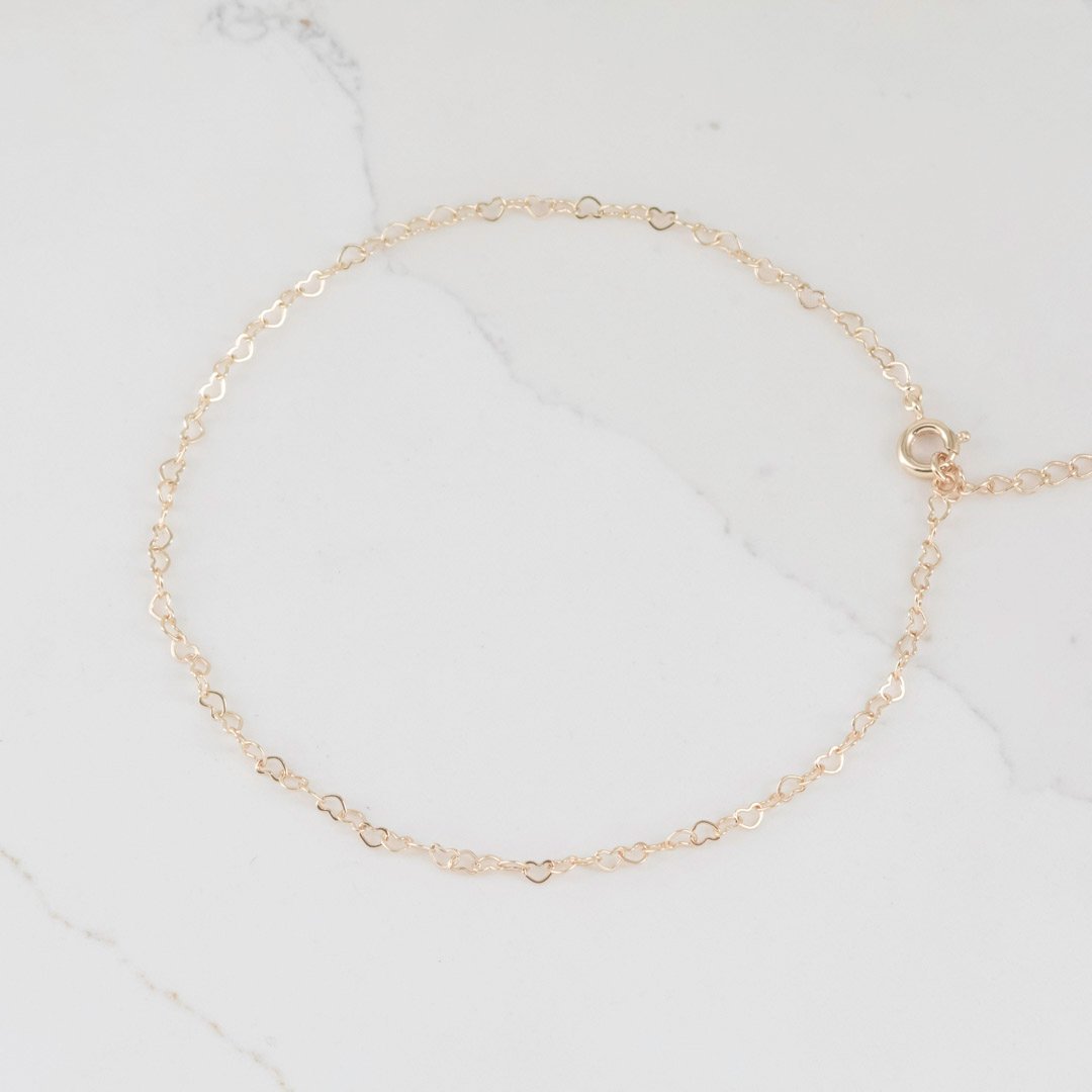 TOBILLERA AROS CORAZON