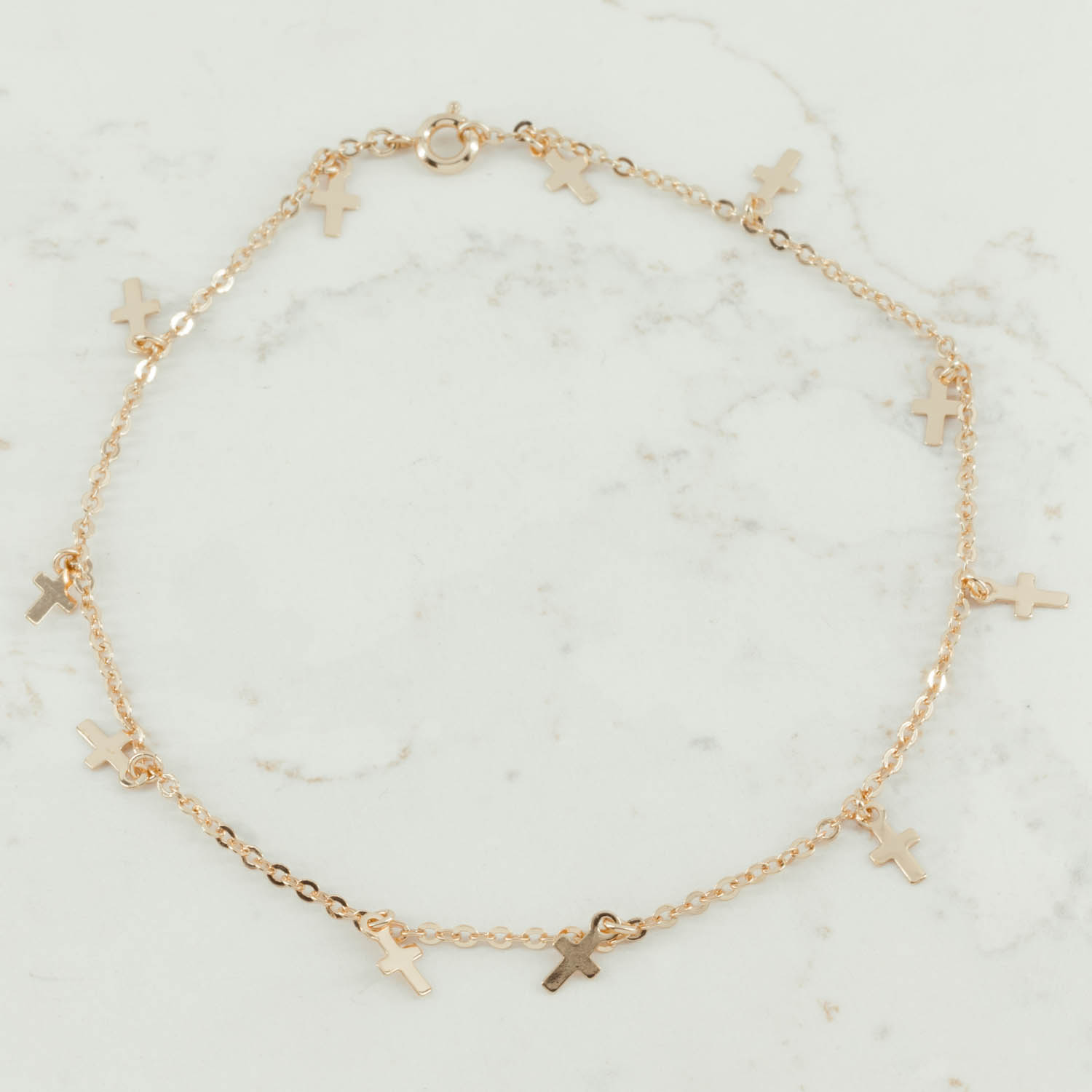 TOBILLERA AROS CRUCES