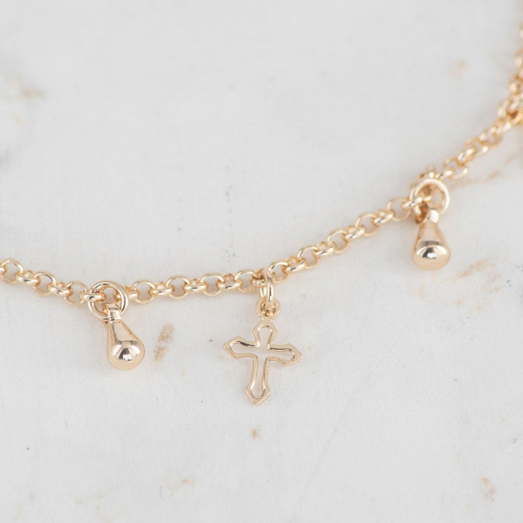 TOBILLERA AROS CORAZON