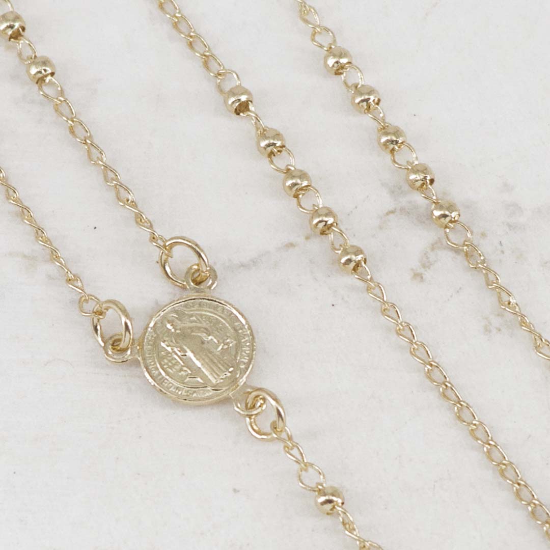 CAMANDULA SAN BENITO 2MM CRUZ CRISTO