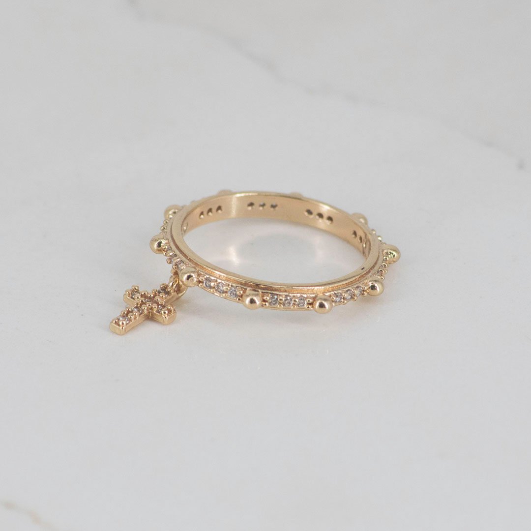 ANILLO DENARIO MINI CIRCONIAS