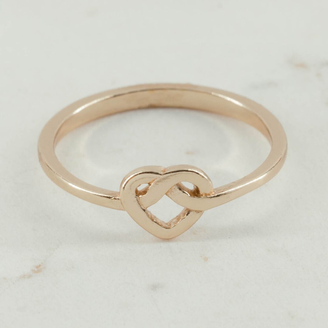 ANILLO CORAZON ENLAZADO