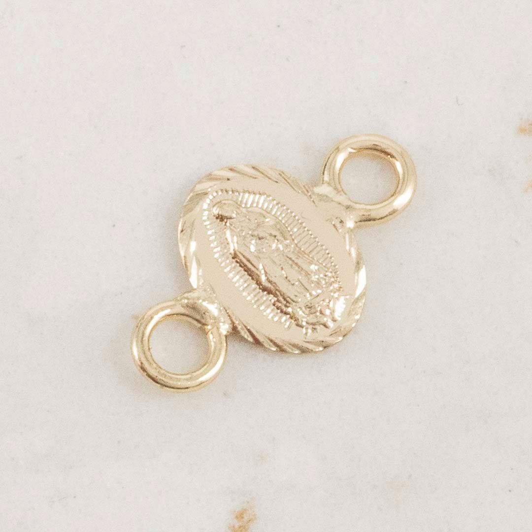 HERRAJE GUADALUPE OVALADA DIAMANTADA 8mm X 6mm