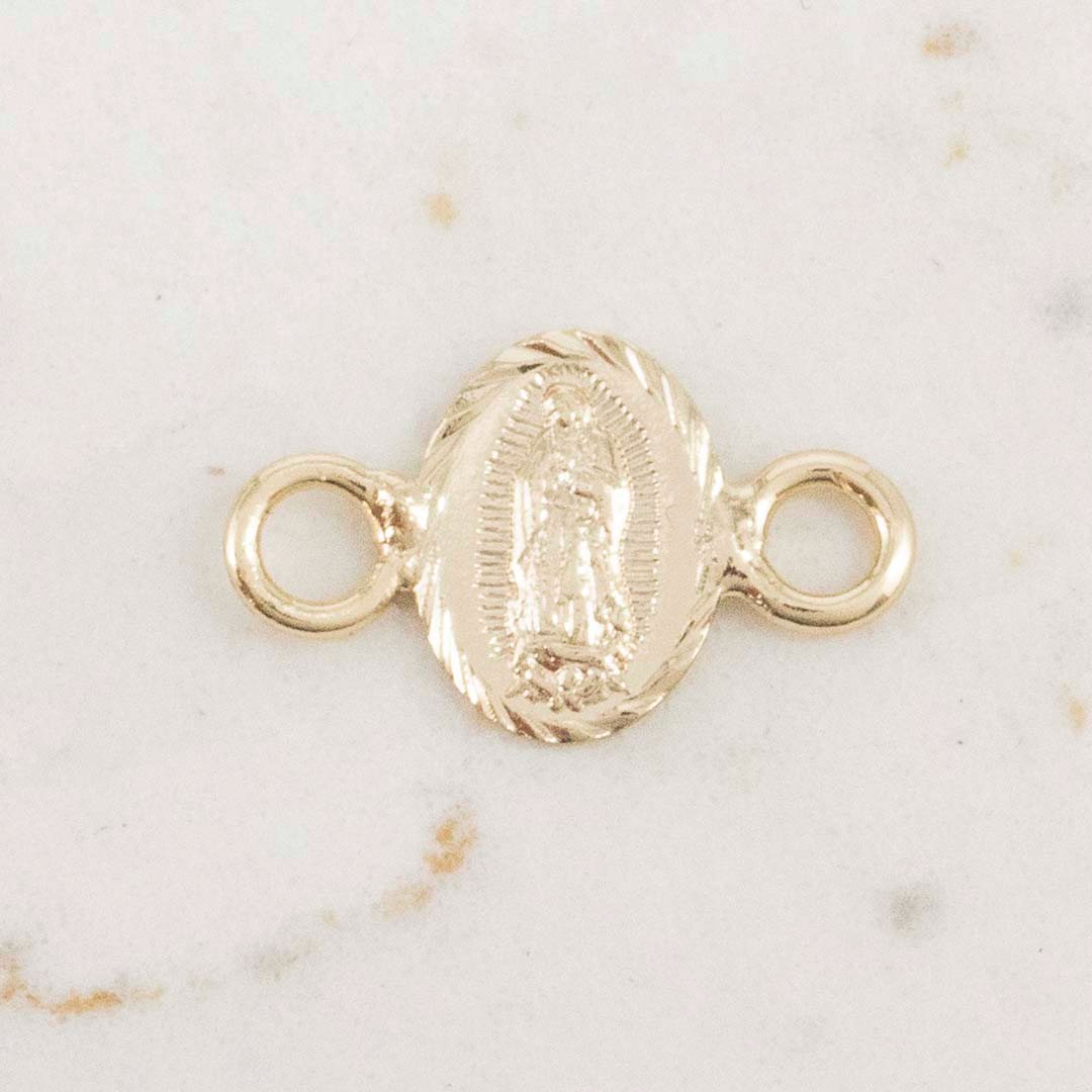 HERRAJE GUADALUPE OVALADA DIAMANTADA 8mm X 6mm