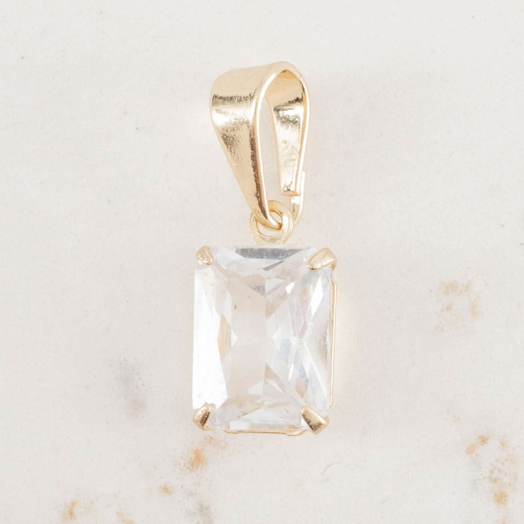DIJE RECTANGULAR CIRCONIA 10mm x 6mm