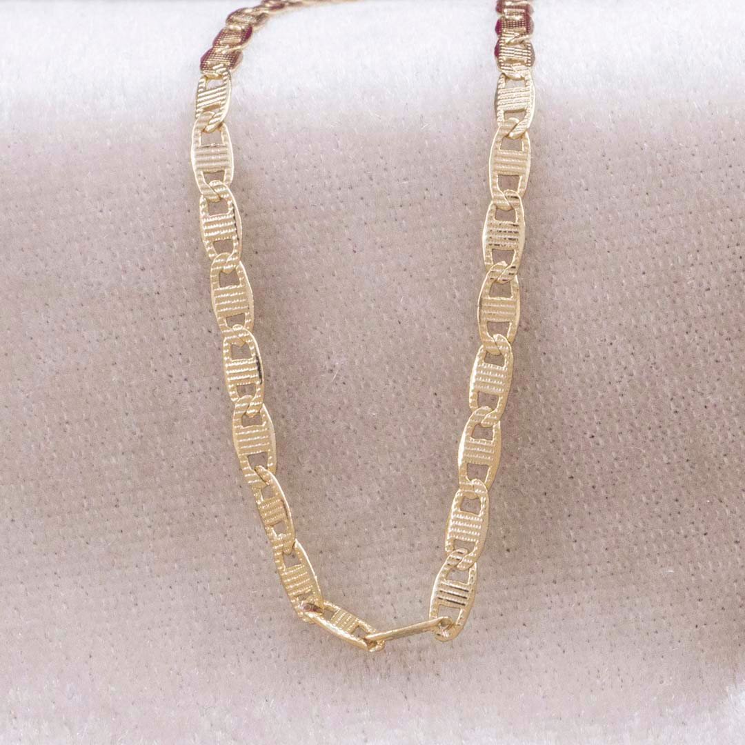 CADENA ESCALERA TALLADA 2.5mm - 45cm