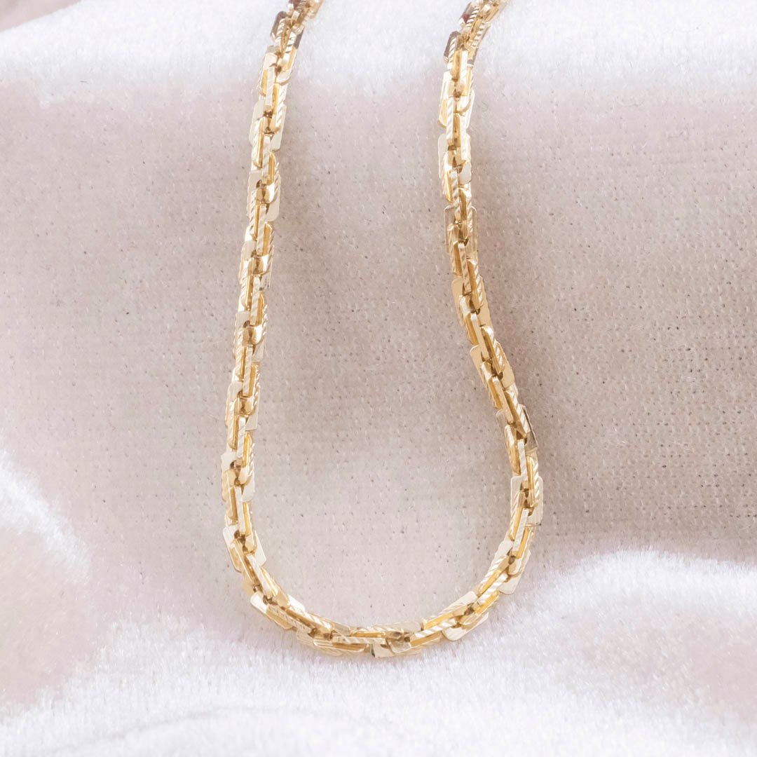 CADENA RUSTICA DIAMANTADA 2mm - 60cm