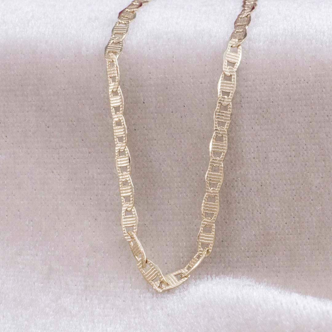 CADENA ESCALERA TALLADA 2mm - 60cm