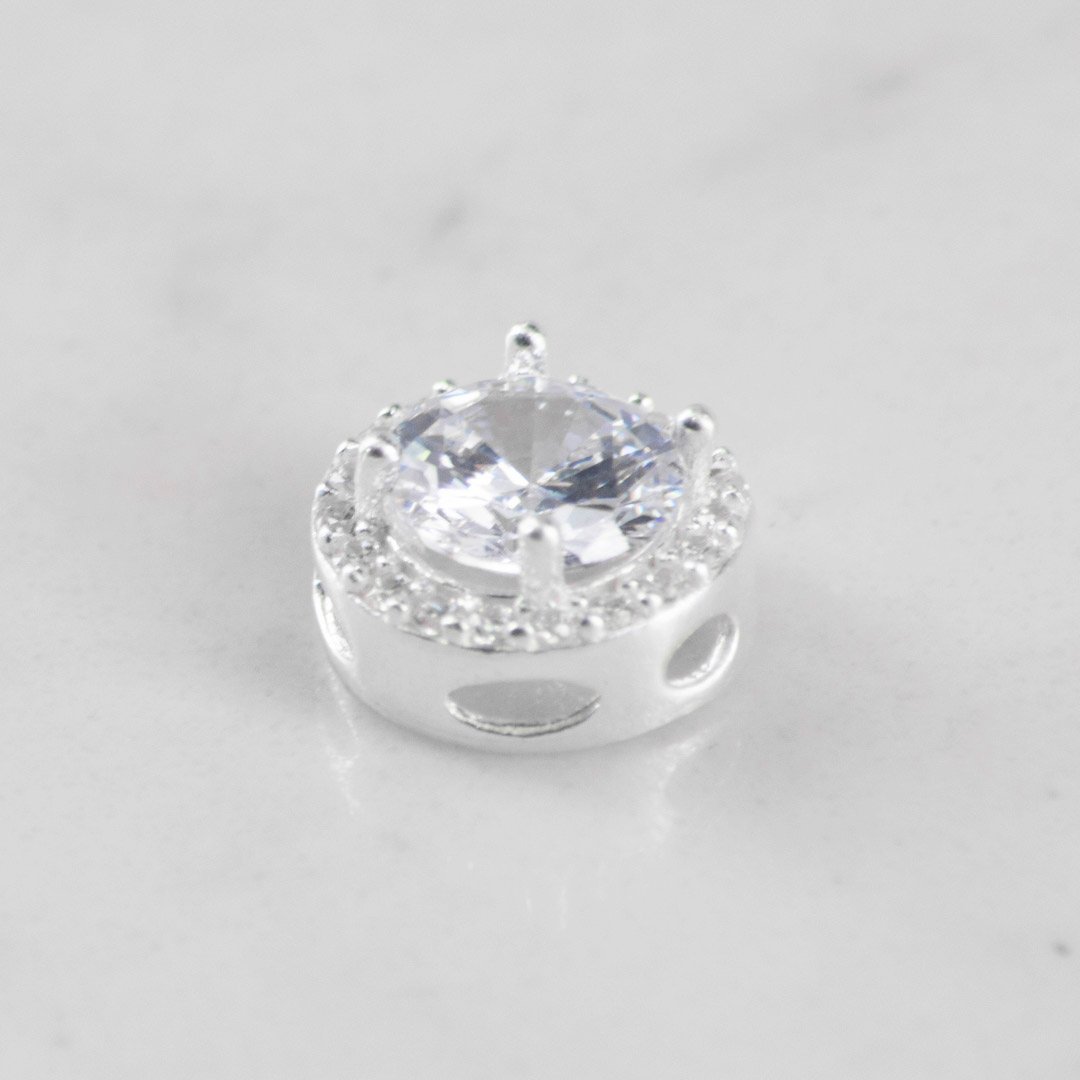 DIJE SEPARADOR CIRCULO CRISTAL