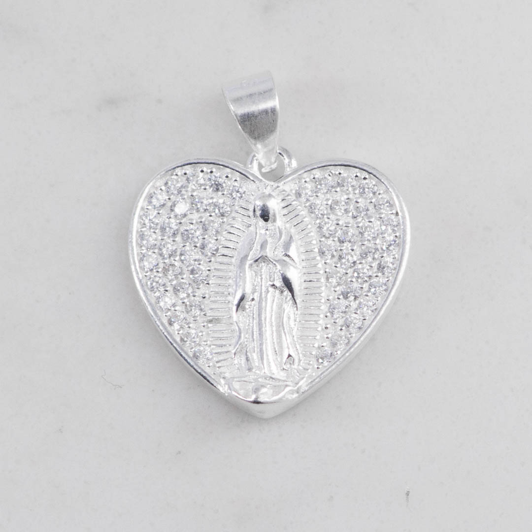 P28137 - DIJE GUADALUPE CORAZON CIRCONES DIJE GUADALUPE CORAZON CIRCONES