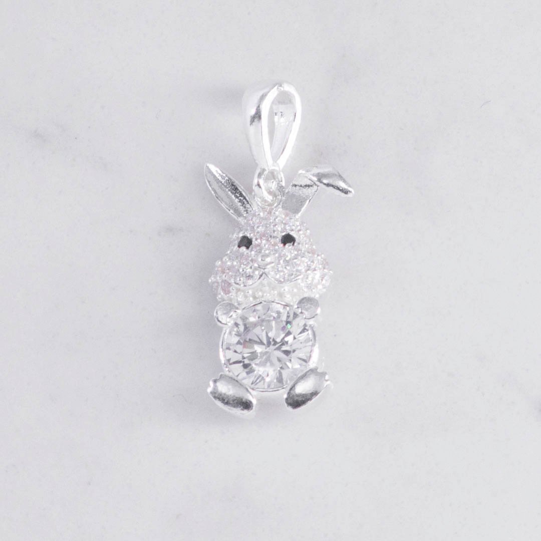 DIJE CONEJO CRISTAL