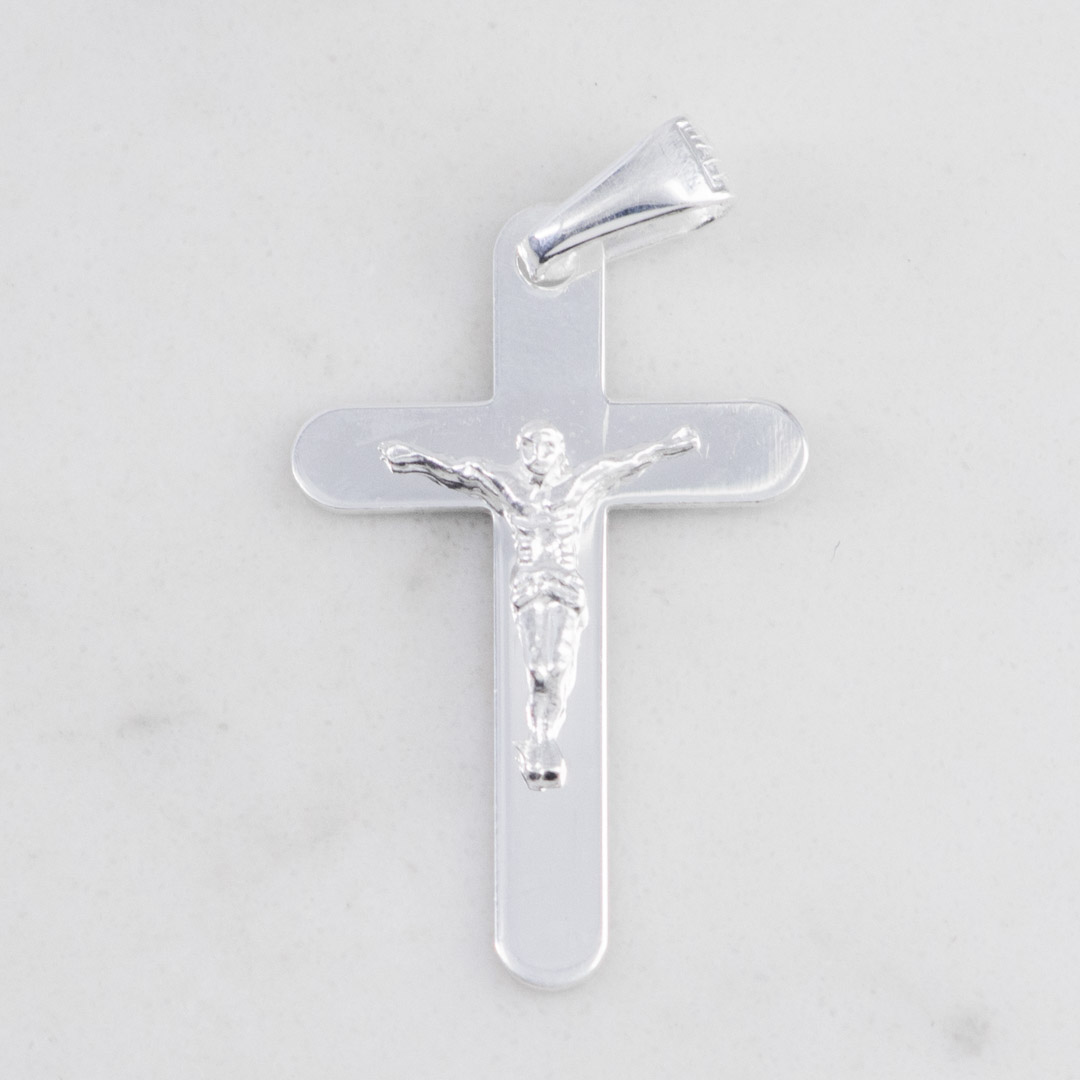 DIJE CRUZ CRISTO PUNTAS REDONDAS