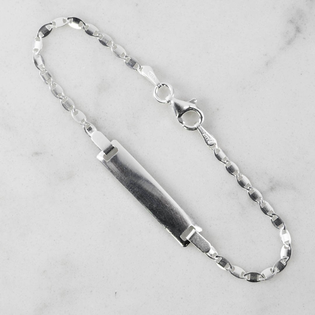 PULSERA PLACA ESCALERA PLANA 2MM-16CM