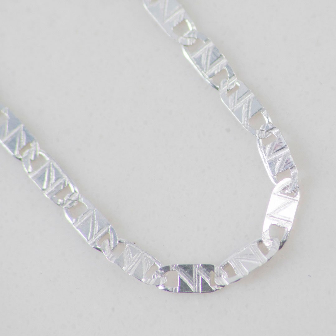 PULSERA PLACA ESCALERA OPACA 3.5MM-16CM