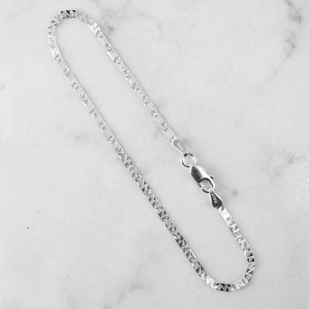 PULSERA PLACA ESCALERA OPACA 3.5MM-16CM