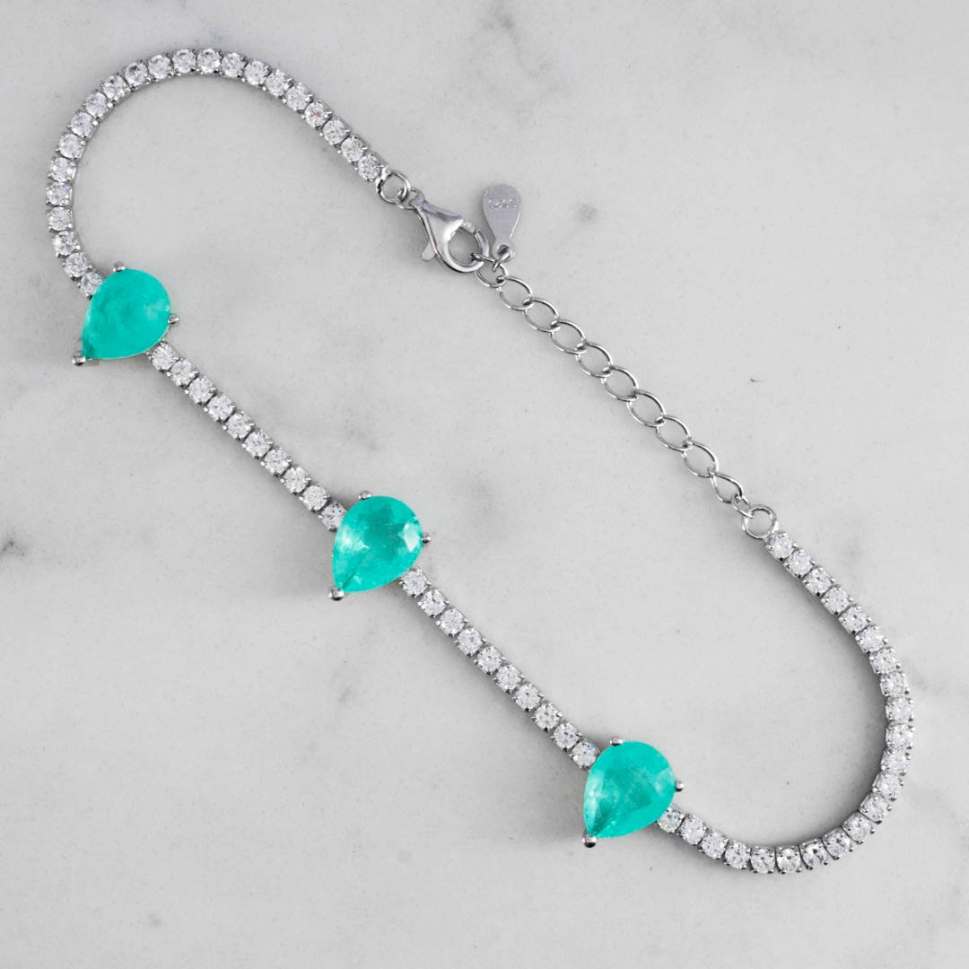 PULSERA TENNIS CIRCON GOTA X3