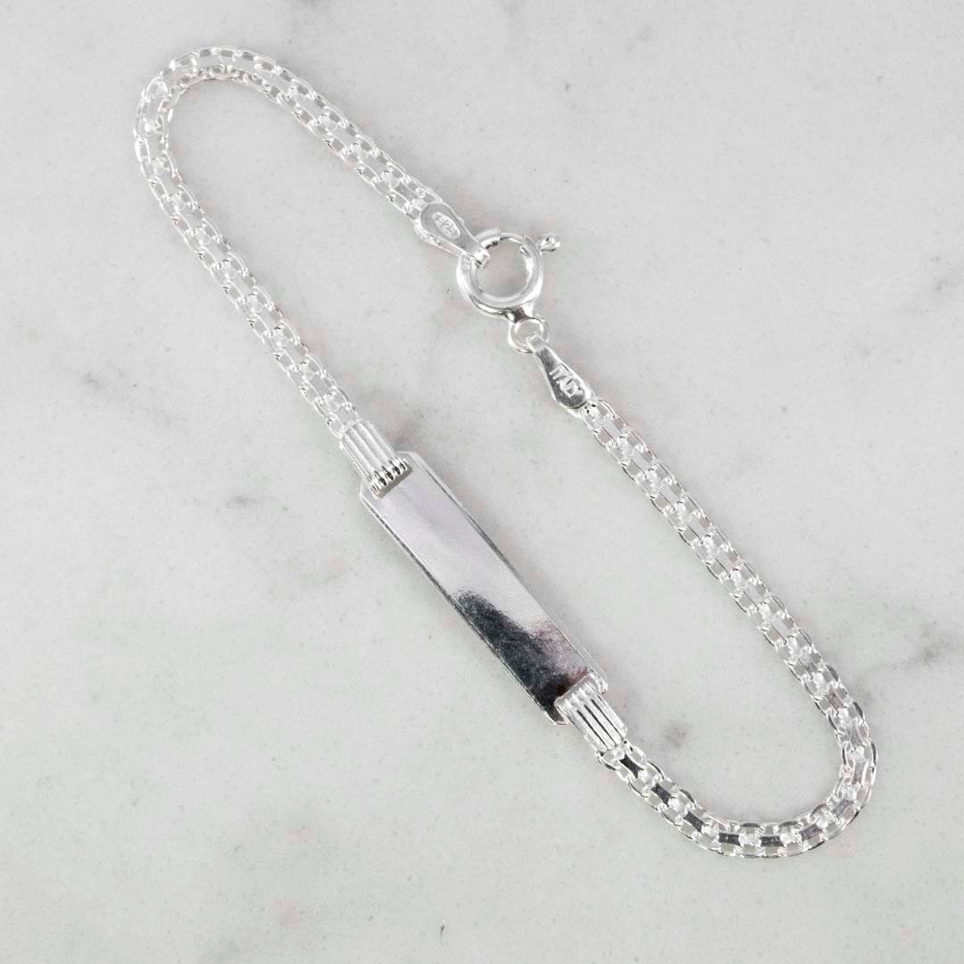 PULSERA PLACA TEJIDO CHINO 2.5MM-15CM