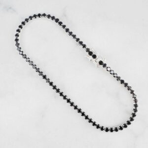 PULSERA ESMERALDA BS 2.5MM-21CM NEGRO