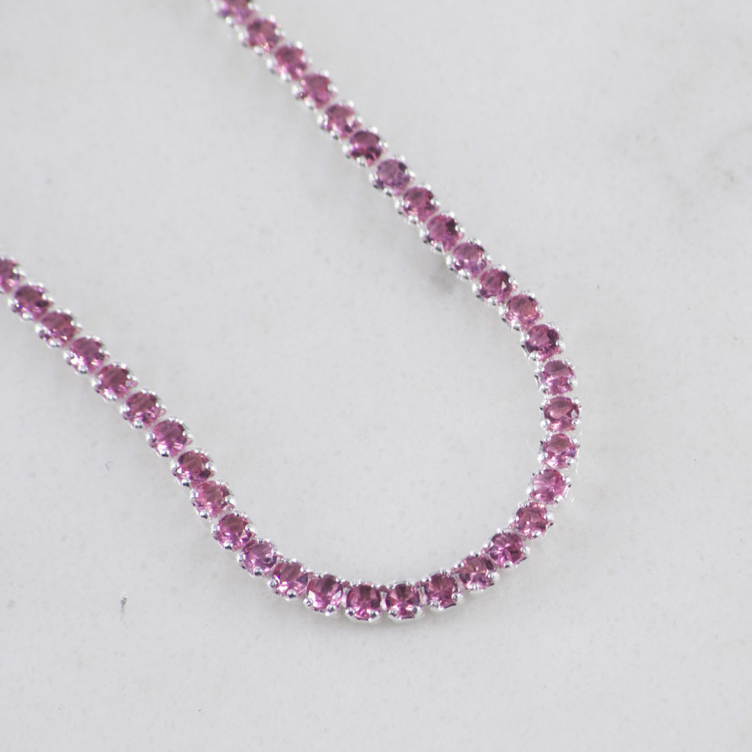 PULSERA TENNIS ROSADA 1.9MM-16CM
