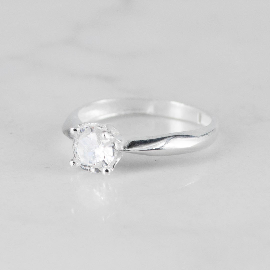 ANILLO SOLITARIO CIRCON